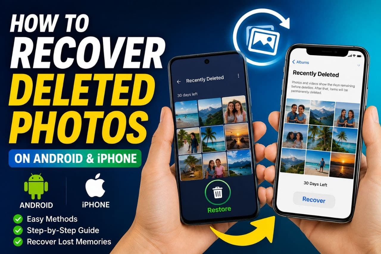 How to Recover Deleted Photos on Android and iPhone (2026 Guide)